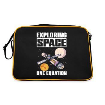 Ingénieur aérospatial disant Explorer l’équation de l’espace - Sac Retro - noir/or - Dos