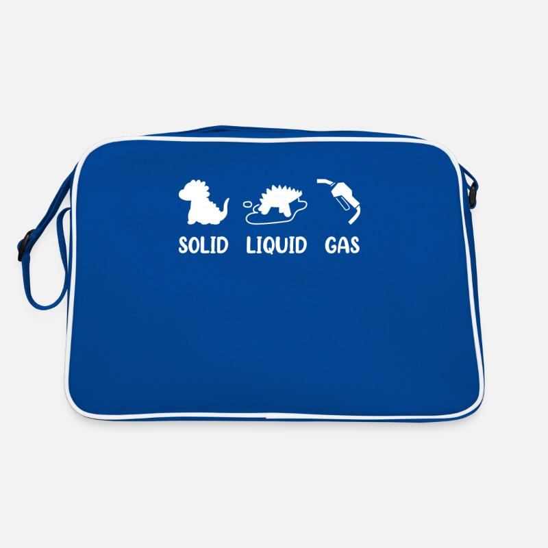 Solid Liquid Gas Dinosaur Fuel Evolution Retro Bag