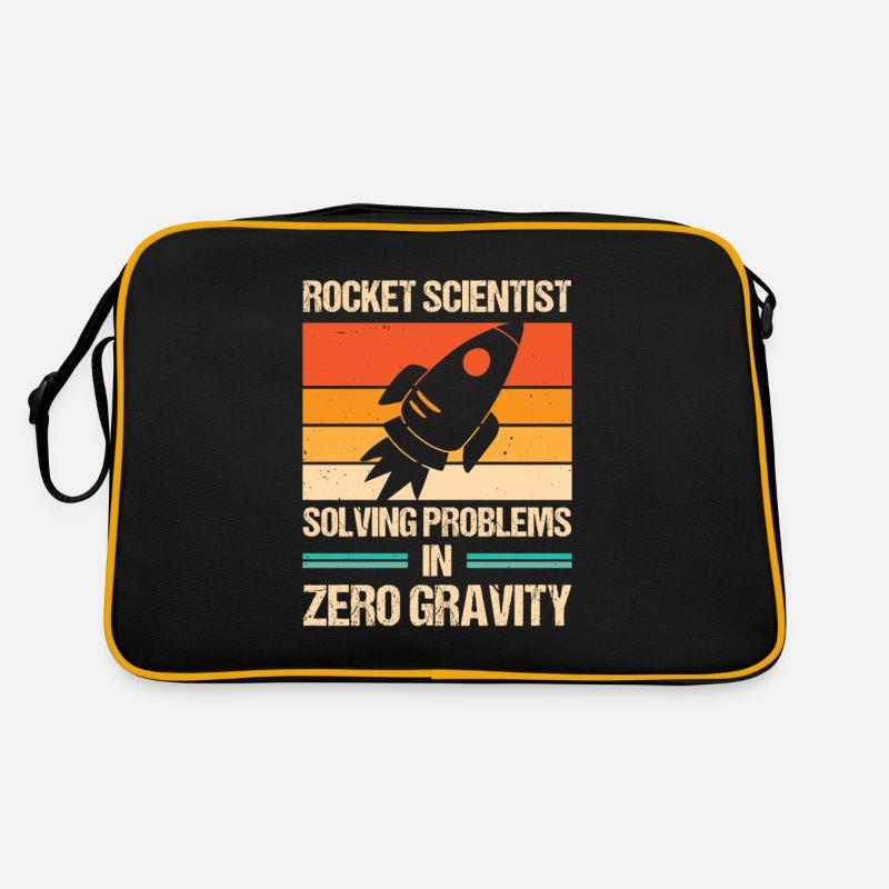 Rocket Scientist Rétro Zero Gravitiy Vintage - Sac Retro - noir/or
