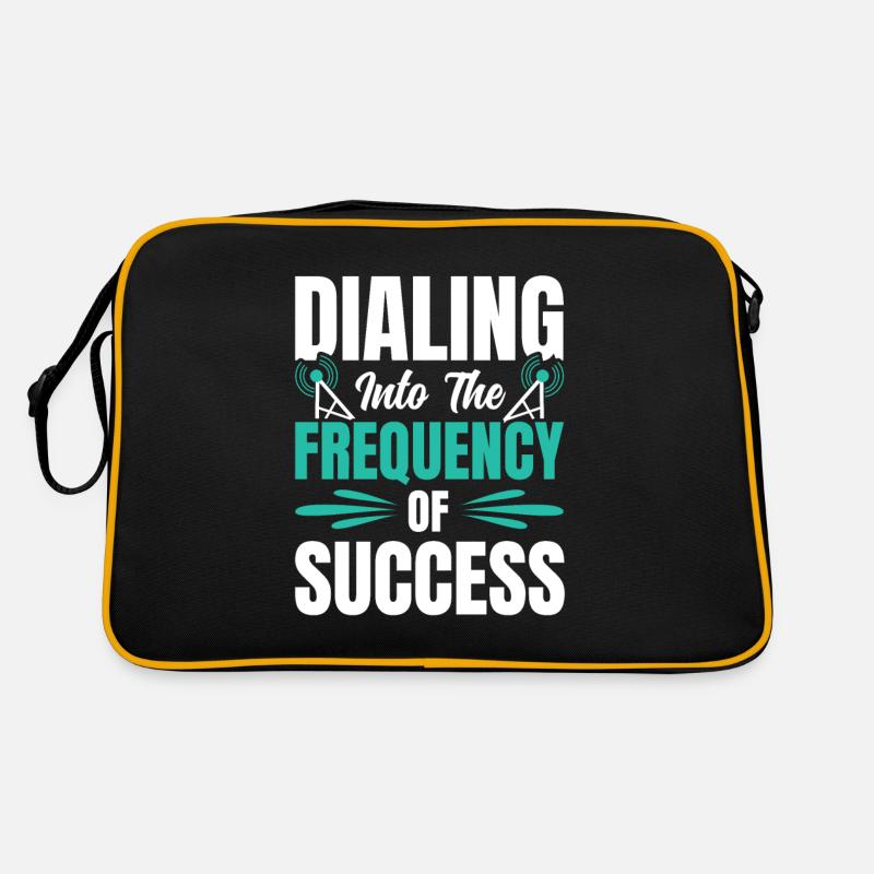 Radio Moderator Frequenz Programmsprecher Retro Tasche