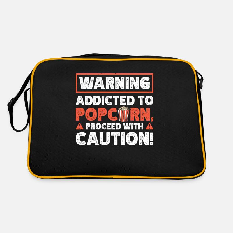 Popcorn Soirée cinéma addictive Maïs soufflé Maïs soufflé Maïs soufflé Sac Retro