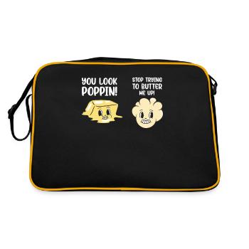 Popcorn Kawaii Graphic Poppin Butter Me Up - Retro Bag - black/gold - Back