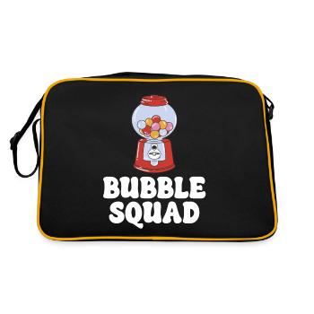 Bubble Squad Kaugummi Automat Lustig Süßgikeiten - Retro Tasche - Schwarz/Gold - Hinten