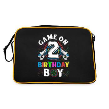 Lasertag Game On 2 Birthday Boy Indoor Laser Tag - Retro Bag - black/gold - Back