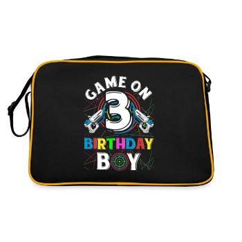 Lasertag Game On 3 Birthday Boy Indoor Laser Tag - Retro Bag - black/gold - Back