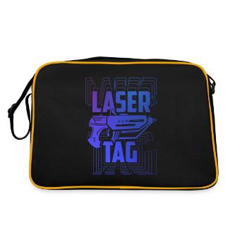 Cadeau Laser Tag Laser Tag Crew Événement Laser - Sac Retro - noir/or - Dos
