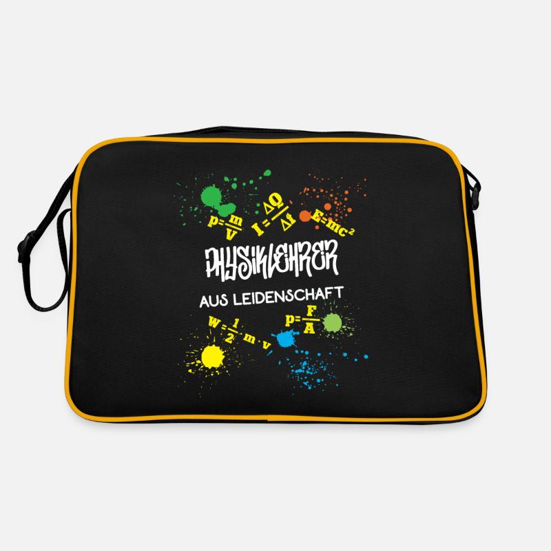 Physiklehrer aus Leidenschaft Beruf Physiker Lehre Retro Tasche