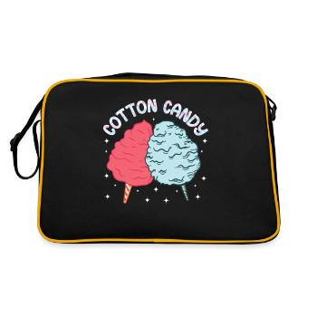 Barbe à papa drôle barbe à papa cadeau - Sac Retro - noir/or - Dos