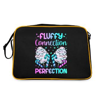 Barbe à papa Fluffy Connection Perfection - Sac Retro - noir/or - Dos