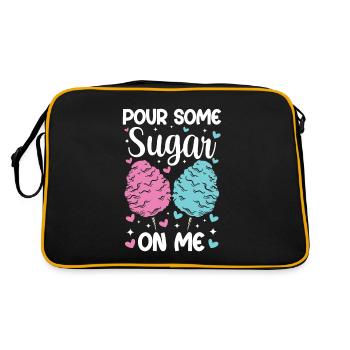 Cadeau de barbe à papa Verse Some Sugar On Me - Sac Retro - noir/or - Dos