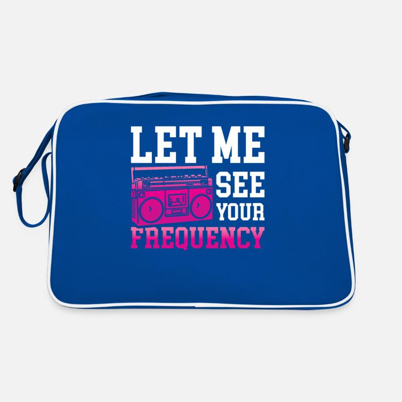 Radio Moderator - Let Me See Your Frequency Retro Tasche