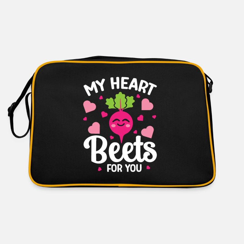 Relation de betterave en disant coeur betteraves pour vous Sac Retro