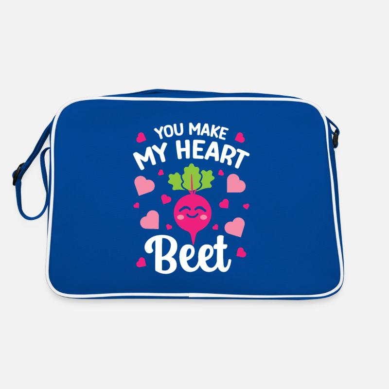 Beetroot Relationship Saying You Make My Heart Beet Retro Bag
