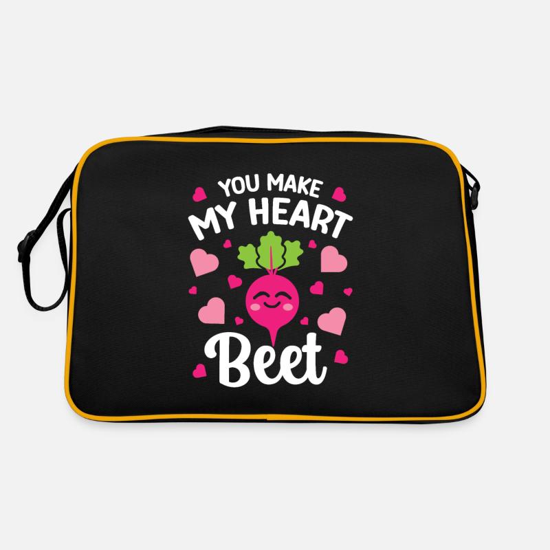 Relation avec la betterave en disant que tu fais mon cœur de betterave Sac Retro
