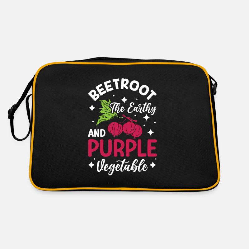 Beetroot Earthy Purple Vegetable - Rüben Gemüse Retro Bag