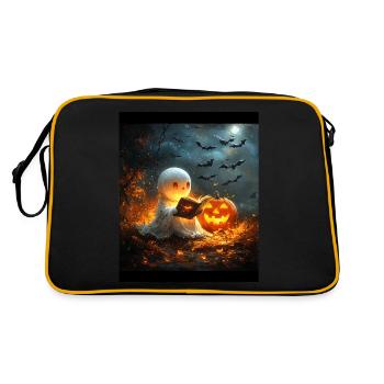 Cadeau d’Halloween Femmes Hommes Enfants Décoration - Sac Retro - noir/or - Dos