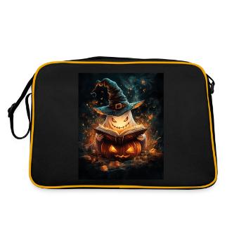 Cadeau d’Halloween Femmes Hommes Enfants Décoration - Sac Retro - noir/or - Dos