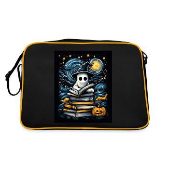 Cadeau d’Halloween Femmes Hommes Enfants Décoration - Sac Retro - noir/or - Dos