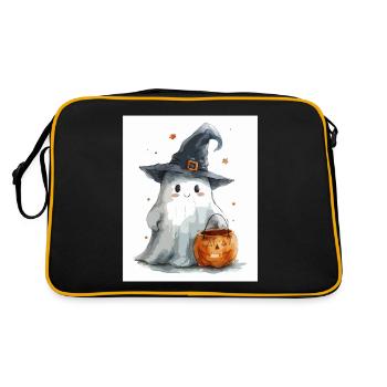Cadeau d’Halloween Femmes Hommes Enfants Décoration - Sac Retro - noir/or - Dos