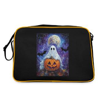 Cadeau d’Halloween Femmes Hommes Enfants Décoration - Sac Retro - noir/or - Dos