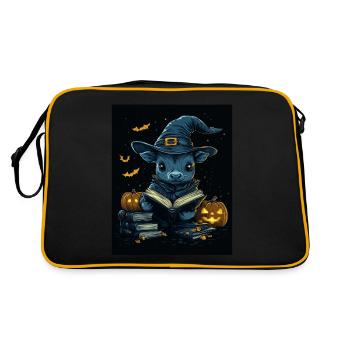 Halloween Cadeau Femmes Vache Hommes Enfants Décoration - Sac Retro - noir/or - Dos