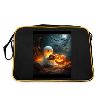 Cadeau d’Halloween Femmes Hommes Enfants Décoration - Sac Retro - noir/or - Dos