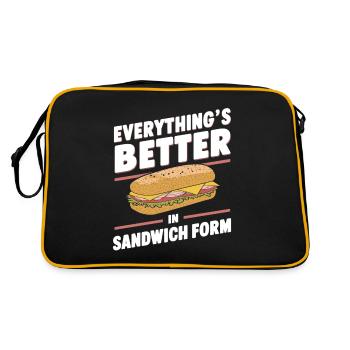 Sandwich Maker Toasted And Grilled Sandwiches - Retro Bag - black/gold - Back