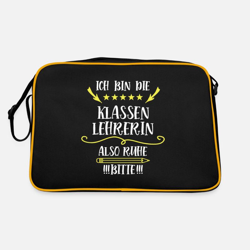 Klassenlehrerin Schullehrerin Deutschlehrerin Retro Tasche