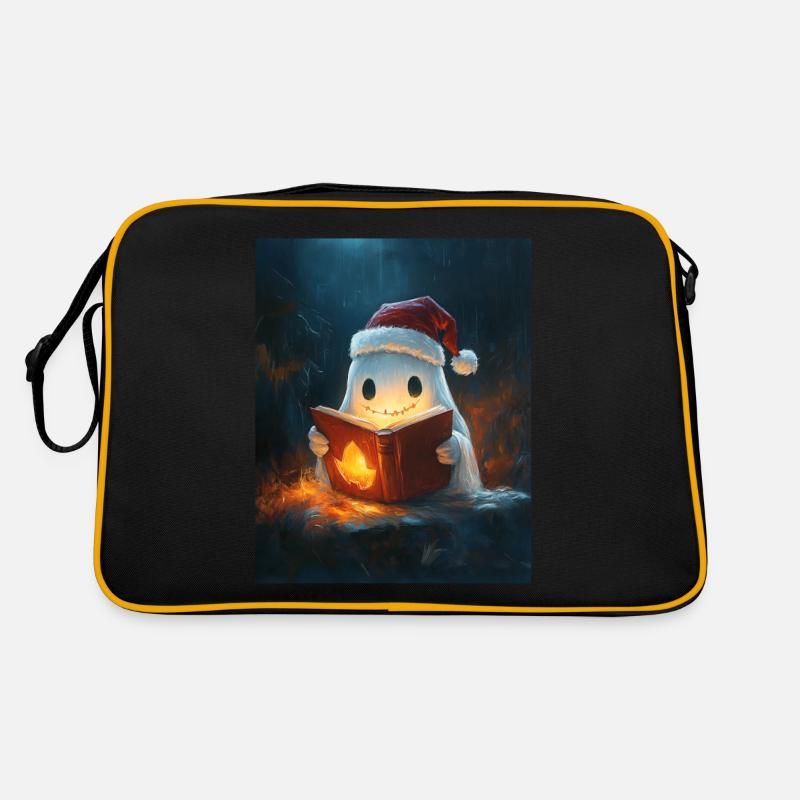 Halloween Gift Ghost with Christmas Hat Decoration Retro Bag