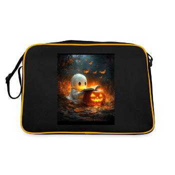 Cadeau d’Halloween Femmes Hommes Enfants Décoration - Sac Retro - noir/or - Dos