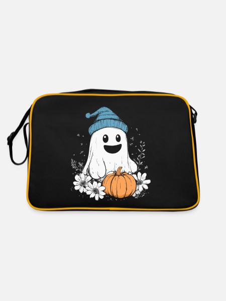 Halloween Ghost Gift Women Men Kids Decoration - Retro Bag - black/gold