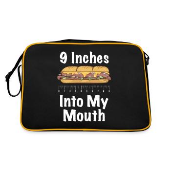 Sandwich - Retro Tasche - Schwarz/Gold - Hinten