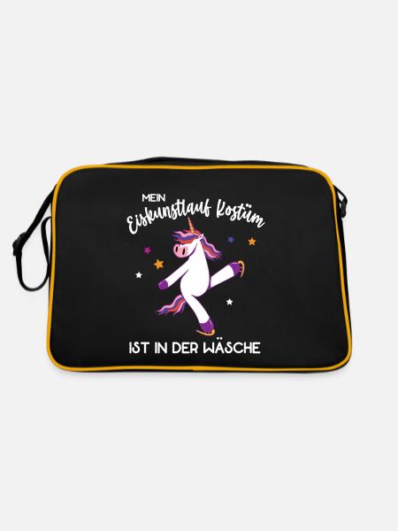 Eiskunstlauf Kostüm ist in der Wäsche Eistanz - Retro Tasche - Schwarz/Gold - Hinten