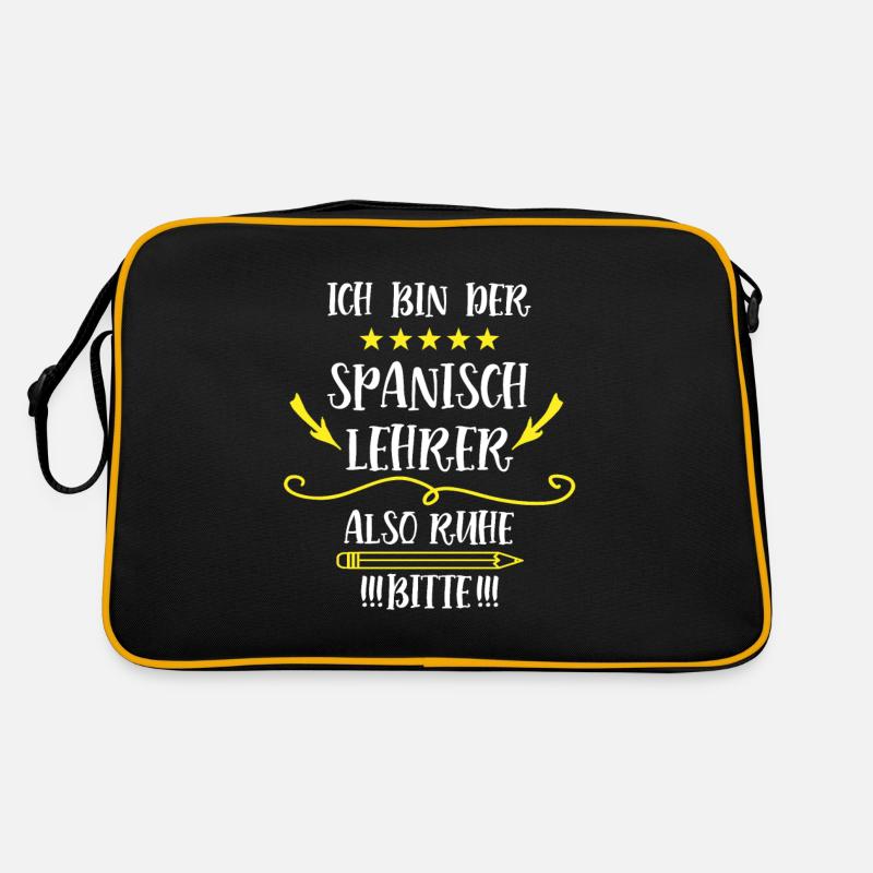 Spanisch Lehrer Lustig Spruch Spanischlehrer Spain Retro Tasche