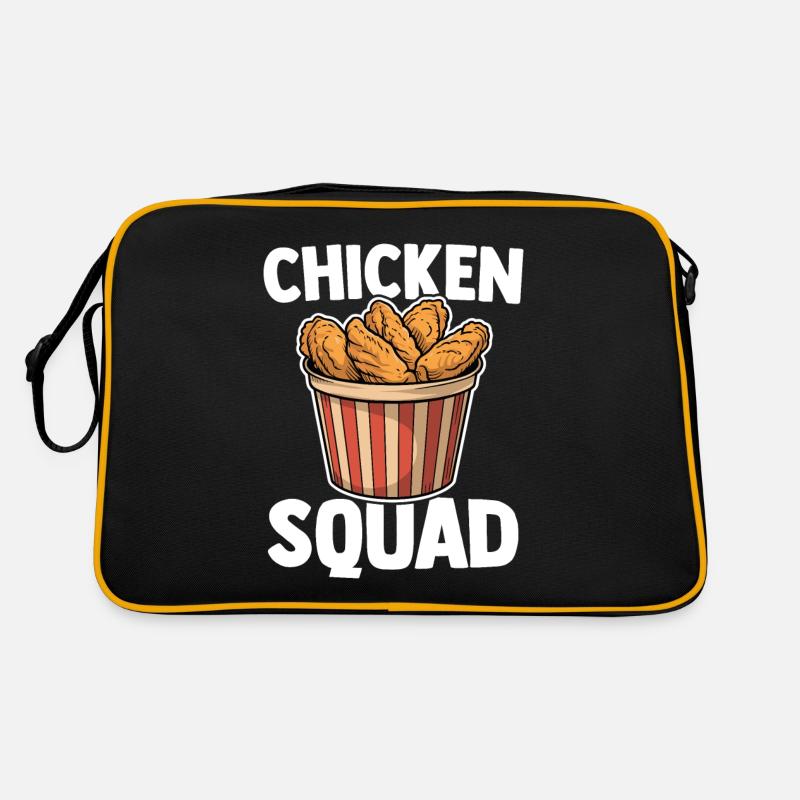 Chicken Wing Squad Deep Fried Chicken Wings Food Retro Bag