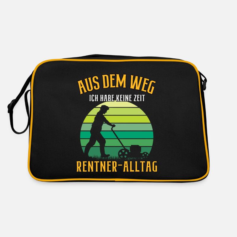 Aus dem Weg ich bin Rentner Hobby Gärtner Garten Retro Tasche