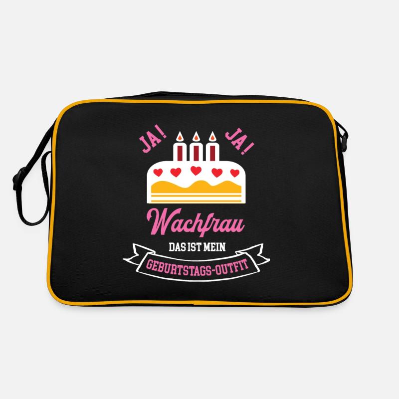 Wachfrau Geburtstag Geburtstagsgeschenk Chefin Retro Tasche