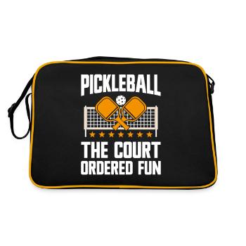 Pickleball : le paddleball amusant ordonné par le tribunal - Sac Retro - noir/or - Dos