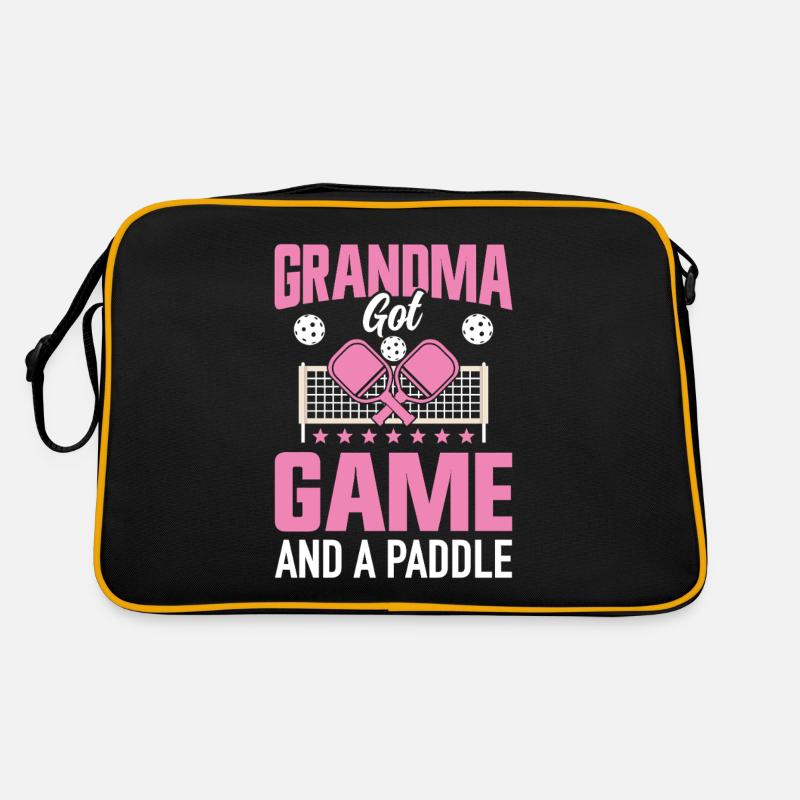 Pickleball Granny Paddleball Grand-mère Paddle Game Sac Retro
