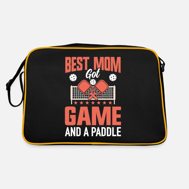 Pickleball Mom Paddleball Mom Paddle Game Retro Bag