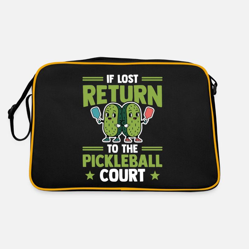 Pickleball drôle Kawaii concombre Paddleball Design Sac Retro