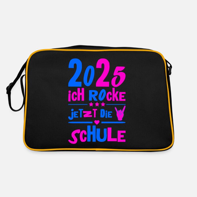 Schulkind 2025 Junge Mädchen Einschulung 2025 Deko Retro Tasche