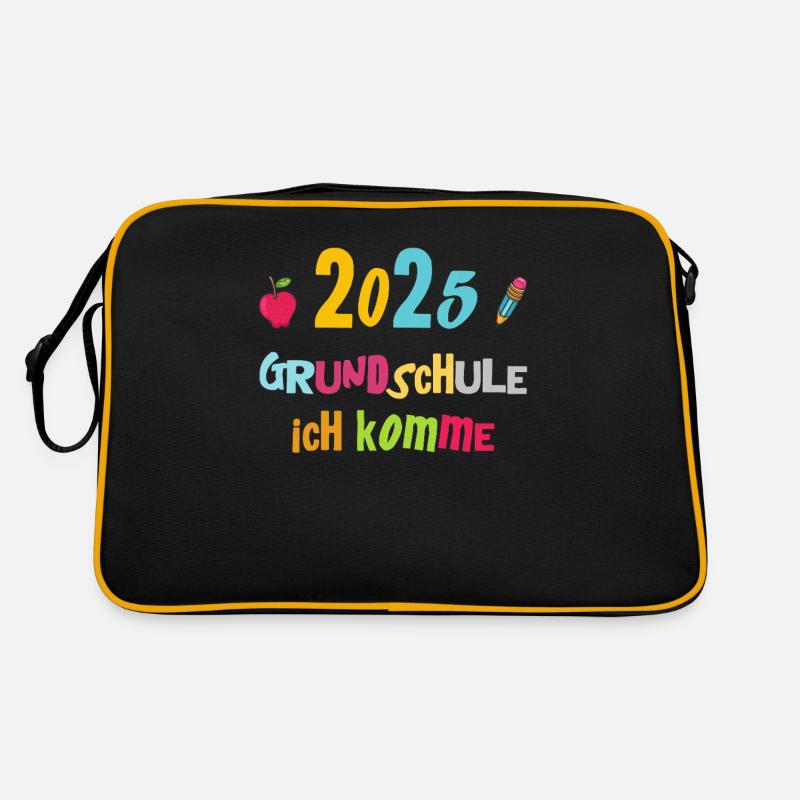 Schulkind 2025 Junge Mädchen Einschulung 2025 Deko Retro Tasche