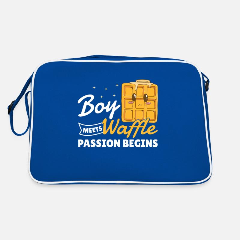 Waffeln Junge Geschenk Boy Waffle Passion Begins Retro Tasche