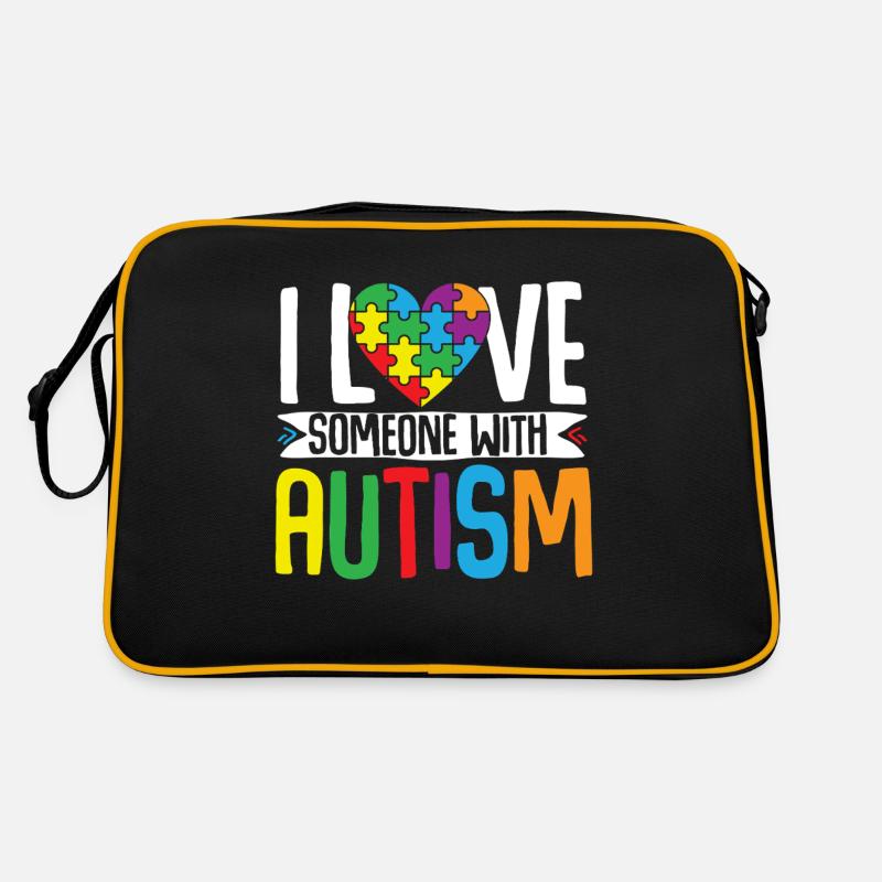 Autismus Puzzle - Liebe Eine Person Mit Autismus Retro Tasche