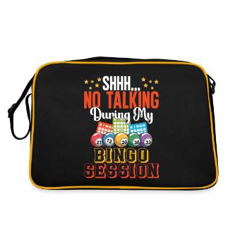 Bingo Fun Gift Bingo Lover - Sac Retro - noir/or - Dos