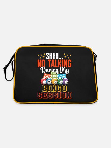 Bingo Fun Gift Bingo Lover - Sac Retro - noir/or - Dos