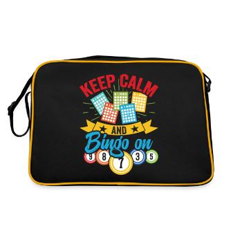 Bingo Fun Gift Bingo Lover Bingo On - Retro Bag - black/gold - Back