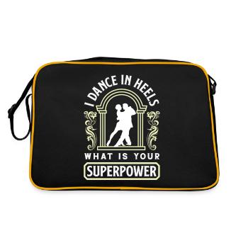 Dance In Heels Superpower Ballroom Dancing - Retro Bag - black/gold - Back