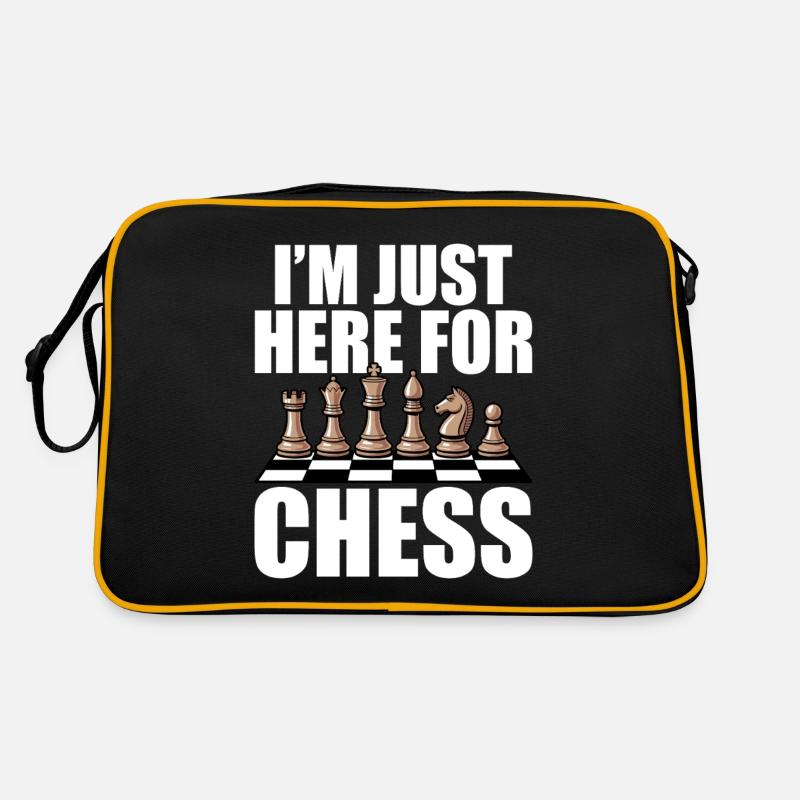 Chess Player Souvenir - I'm Just Here For Chess Retro Tasche